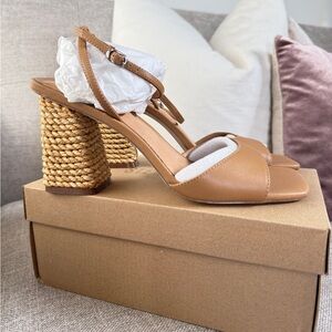 Jute Block heel sandals